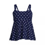 Women's Mastectomy Flutter Scoop Neck Tankini Top Comfort Adjustable Straps