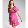 Women's Smocked Puff-Sleeve Dress
