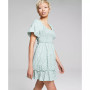 Women's Smocked Puff-Sleeve Dress