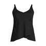 Women's DD-Cup Chlorine Resistant V-Neck Tulip Hem Tankini Swimsuit Top with Adjustable Straps