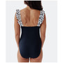 Women's Dalmatians on Vacation Ruffle One Piece Swimsuit