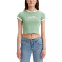 Women's Cropped Graphic Logo T-Shirt