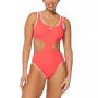 Women's Cutout Piping-Trim Tank One-Piece Swimsuit