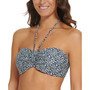 Women's Printed Molded-Cup Convertible-Strap Bra Bikini Top