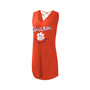 Women's Orange Clemson Tigers Game Time Burnout Cover-Up V-Neck Dress