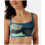 Women's Colorful Camo Sporty Swim Bikini Top