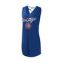 Women's Royal Chicago Cubs Game Time Slub Beach V-Neck Cover-Up Dress