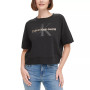 Women's Cut Sleeve Foil Logo Top