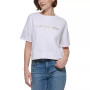 Women's Cut Sleeve Foil Logo Top