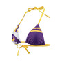 Women's Purple LSU Tigers Wordmark Bikini Top