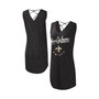 Women's Black New Orleans Saints Game Time Swim V-Neck Cover-Up Dress