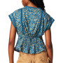 Women's Printed Short-Sleeve V-Neck Top