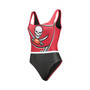 Women's Red Tampa Bay Buccaneers Team One-Piece Swimsuit