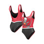 Women's Red Tampa Bay Buccaneers Team One-Piece Swimsuit