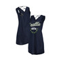 Women's College Navy Seattle Seahawks Game Time Swim V-Neck Cover-Up Dress