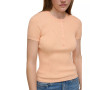 Women's Ribbed-Knit Short-Sleeve Henley