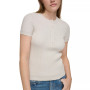 Women's Ribbed-Knit Short-Sleeve Henley