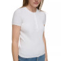 Women's Ribbed-Knit Short-Sleeve Henley