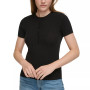 Women's Ribbed-Knit Short-Sleeve Henley