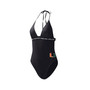 Women's Black Miami Hurricanes Full Count One-Piece Swimsuit