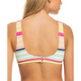 Juniors' Stripe Soul Bralette Bikini Top