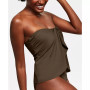 Strapless Draped Tankini Top