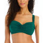 Bleu Rod Beattie Shirred Underwire D-Cup Bikini Top