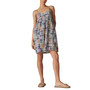 Women's Patchwork Madras Babydoll Mini Dress