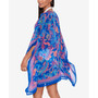 Women's Printed Crinkly Chiffon Tunic Cover-Up