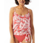 Women's Contours Clarity Bandeau Printed Tankini Top