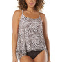 Women's Current Mesh Underwire Bra-Sized Tankini Top