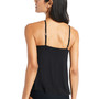 Women's Solid High-Neck Floating Underwire Tankini Top