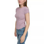 Women's Ribbed Ruched-Side Cropped Top
