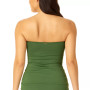 Twist-Front Ruched Tankini Top