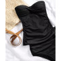 Twist-Front Ruched Tankini Top