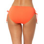 Ruched-Side Bikini Bottoms