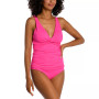Island Goddess Over-The-Shoulder Twist-Front Tankini Top