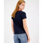Women's Cotton Graphic Contrast-Trim T-Shirt