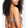 Women's Leopard-Print Bandeau Tie-Front Bikini Top