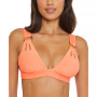 Women's Line In The Sand Cutout Textured Bikini Top