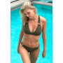 Women's Line In The Sand Cutout Textured Bikini Top