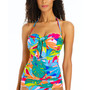 Women's Life of the Party Tie-Front Tankini Top