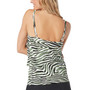 Women's Aura Printed Tiered Underwire Bra-Sized Tankini Top