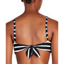 Women's Striped Square-Neck Bikini Top