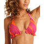 Women's Bias Stripe Halter Bikini Top