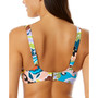 Women's Printed Twist-Front Underwire Bikini Top