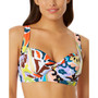 Women's Printed Twist-Front Underwire Bikini Top