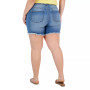 Trendy Plus Size Frayed Denim Shorts