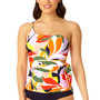 Women's Asymmetrical Tie-Side Tankini Top