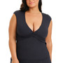 Plus Size Lets Get Twisted Tankini Top